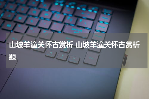 山坡羊潼关怀古赏析 山坡羊潼关怀古赏析题