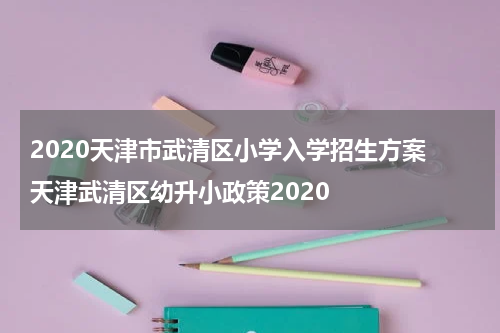 2020天津市武清区小学入学招生方案 天津武清区幼升小政策2020