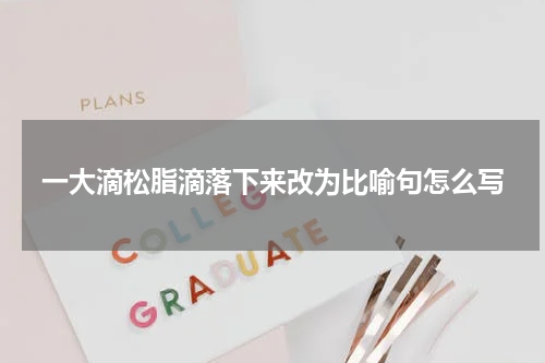 一大滴松脂滴落下来改为比喻句怎么写