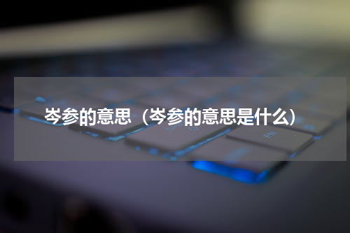 岑参的意思（岑参的意思是什么）