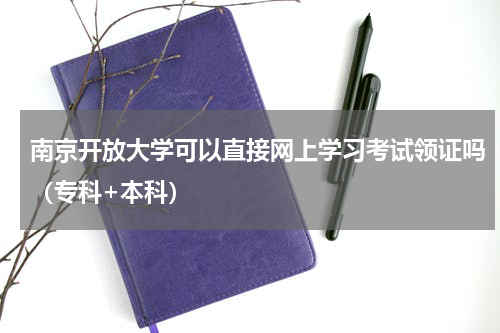 南京开放大学可以直接网上学习考试领证吗（专科+本科）