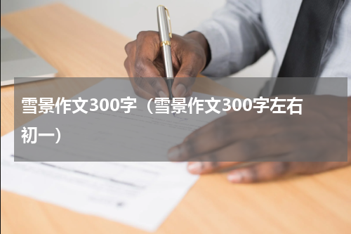 雪景作文300字（雪景作文300字左右初一）