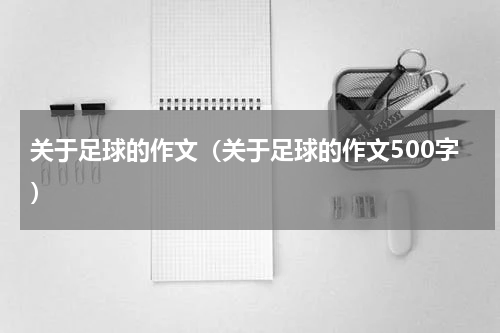 关于足球的作文（关于足球的作文500字）