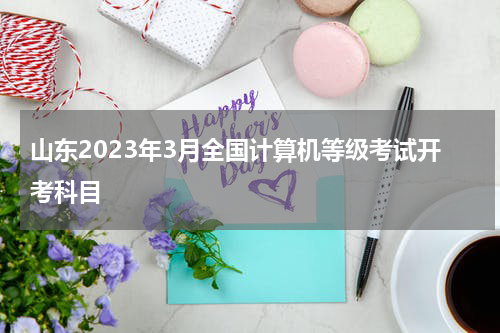 山东2023年3月全国计算机等级考试开考科目