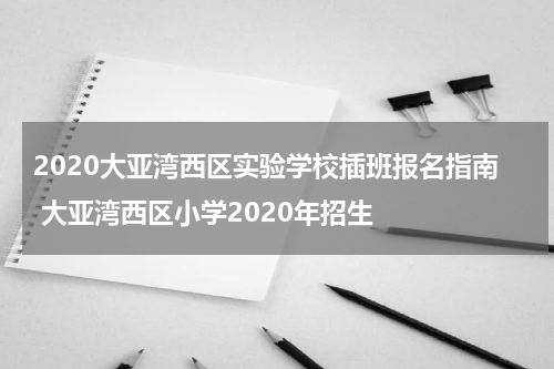 2020大亚湾西区实验学校插班报名指南 大亚湾西区小学2020年招生
