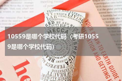 10559是哪个学校代码（考研10559是哪个学校代码）
