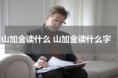 山加金读什么 山加金读什么字