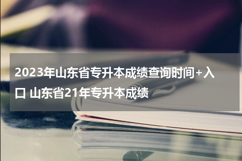 2023年山东省专升本成绩查询时间+入口 山东省21年专升本成绩